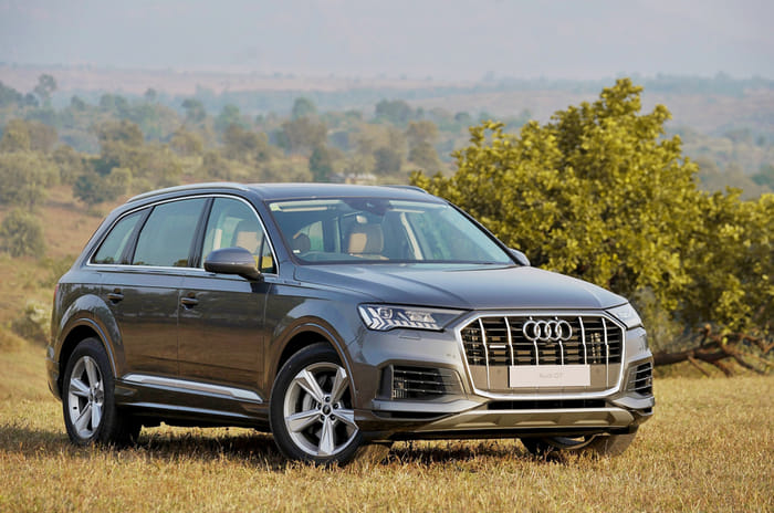 Mercedes GLE vs Audi Q7 vs Range Rover Velar vs Volvo XC90: which is the best luxury SUV Audi Q7 front quarter